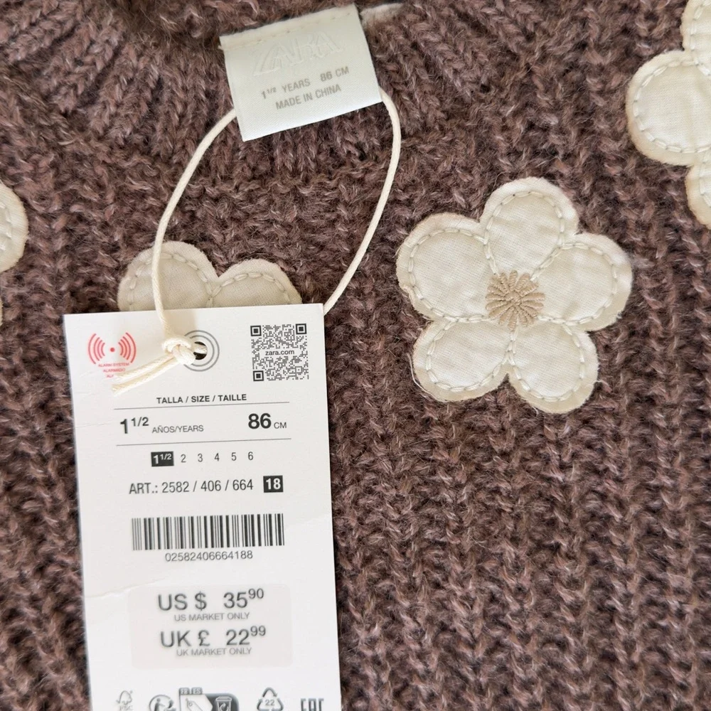 Zara Kids girl size 1.5 years new - Picture 4 of 6